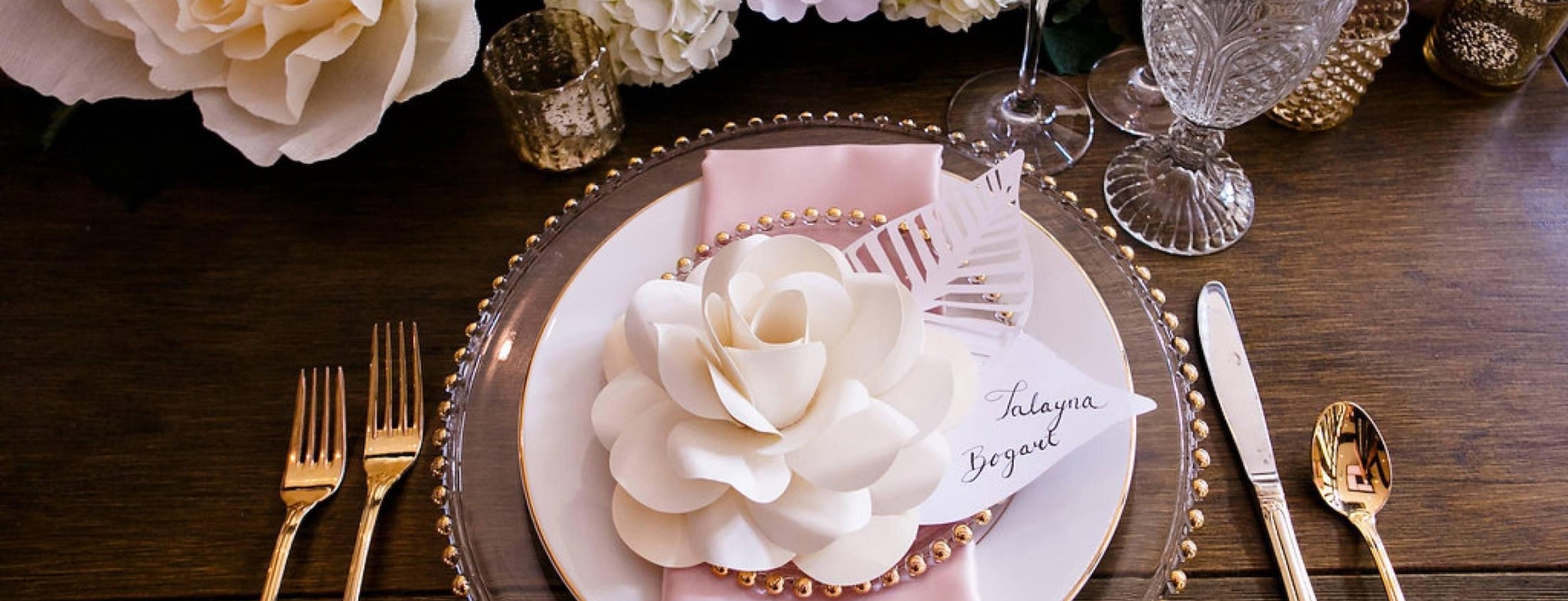 Wedding place setting