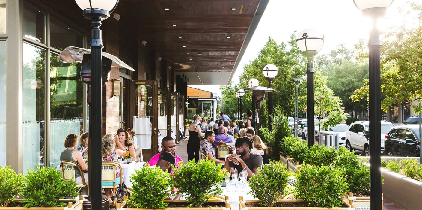 summer patio dining in Denver