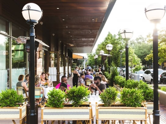summer patio dining in Denver