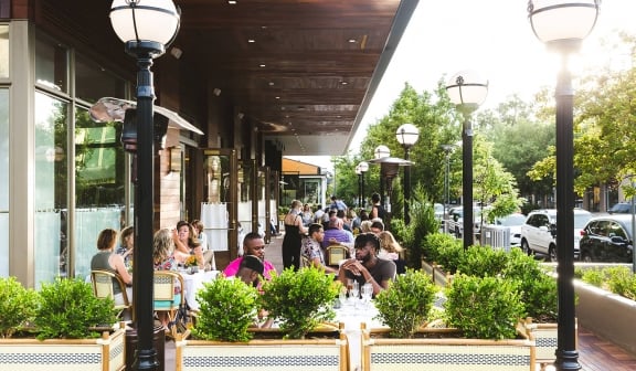 summer patio dining in Denver