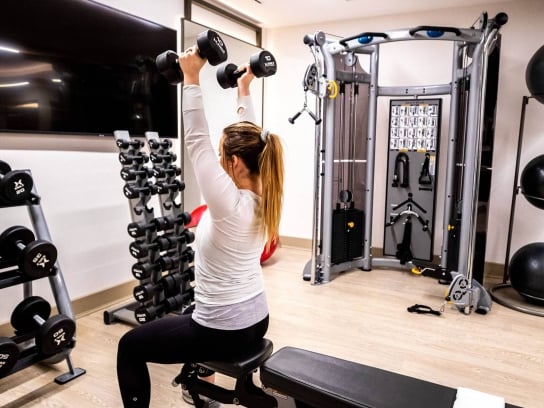 lifting weights