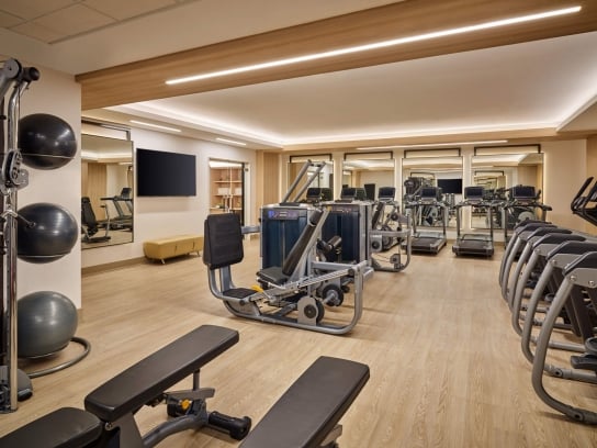 gym at Hotel Clio