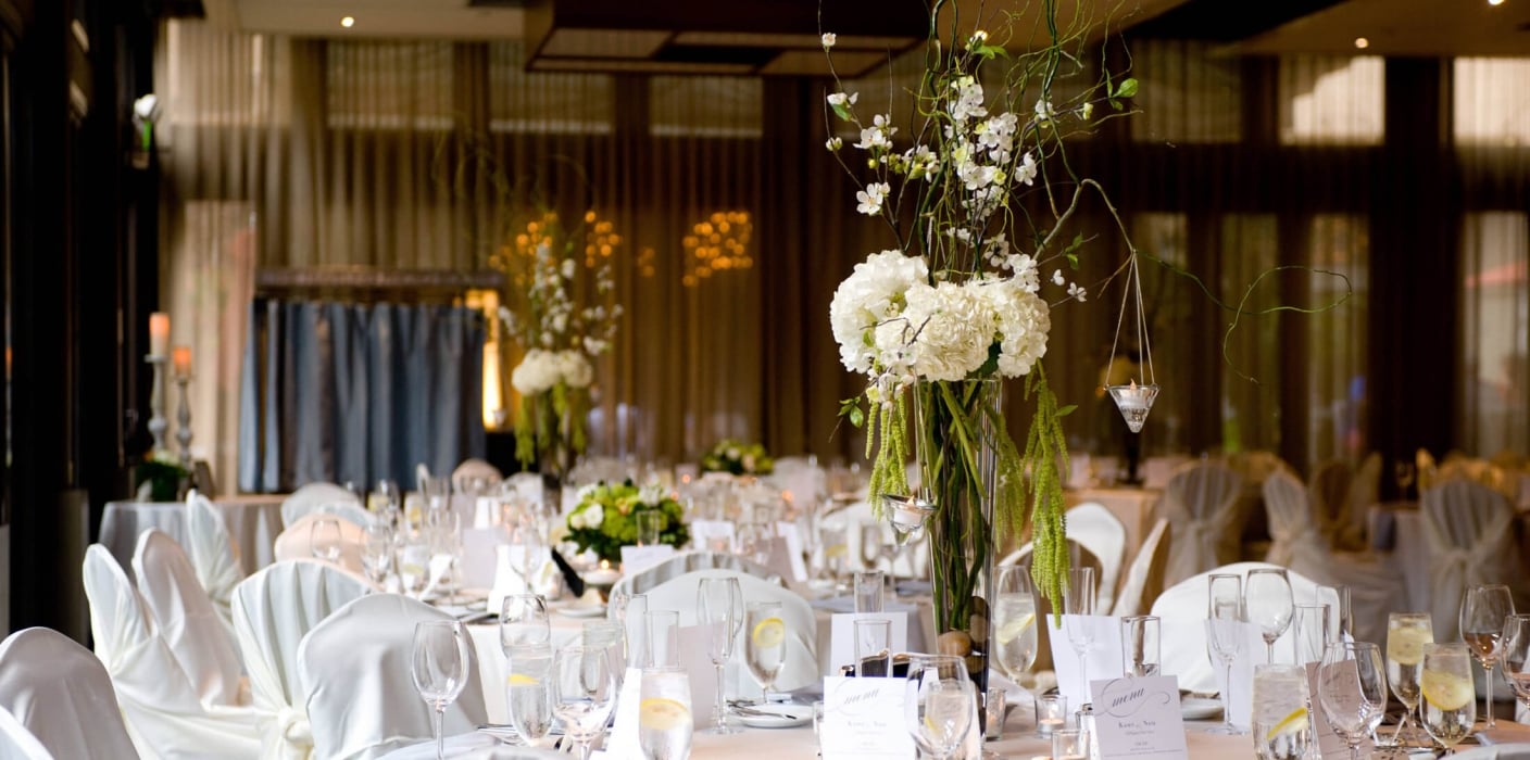 wedding dining setup