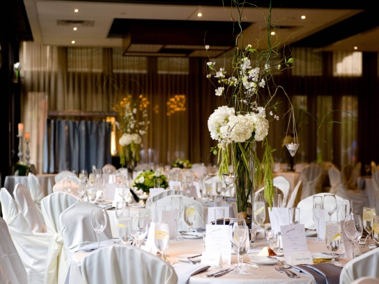 wedding dining setup