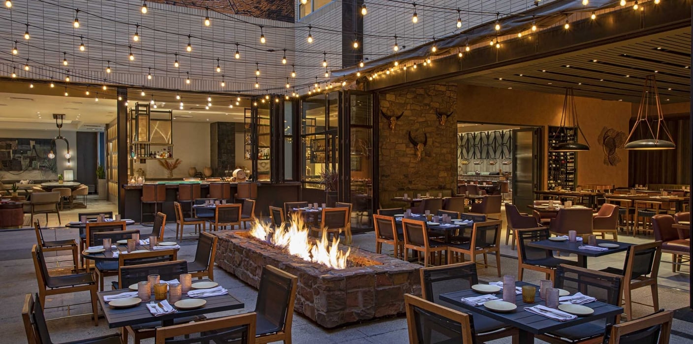 Toro Toro Patio 4 Hotel Clio Rooms | 1 and 2 Bedroom Suites | Hotel Clio Denver Lounge: a classic and luxurious collection hotel, located in Cherry Creek North, Denver's shopping district | Hotel Clio | Hotels To Stay In Denver, Colorado |