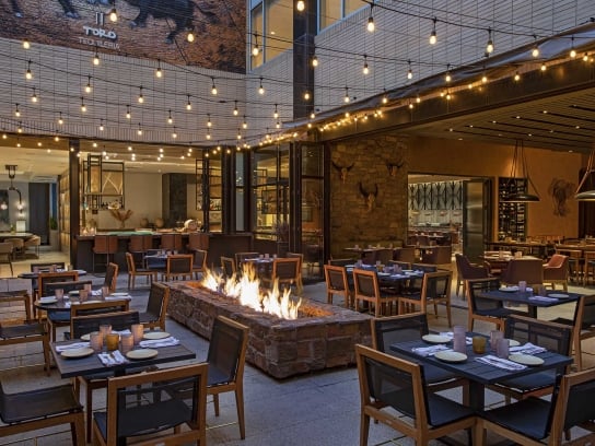 Toro Toro Patio 4 Hotel Clio Rooms | 1 and 2 Bedroom Suites | Hotel Clio Denver Lounge: a classic and luxurious collection hotel, located in Cherry Creek North, Denver's shopping district | Hotel Clio | Hotels To Stay In Denver, Colorado |