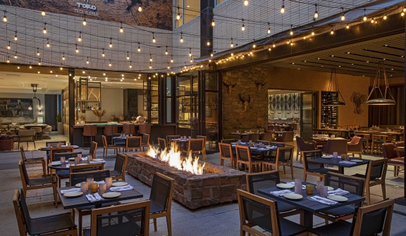 Toro Toro Patio 4 Hotel Clio Rooms | 1 and 2 Bedroom Suites | Hotel Clio Denver Lounge: a classic and luxurious collection hotel, located in Cherry Creek North, Denver's shopping district | Hotel Clio | Hotels To Stay In Denver, Colorado |