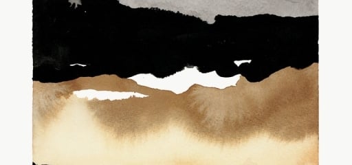 abstract image of water colour painting in black and brown