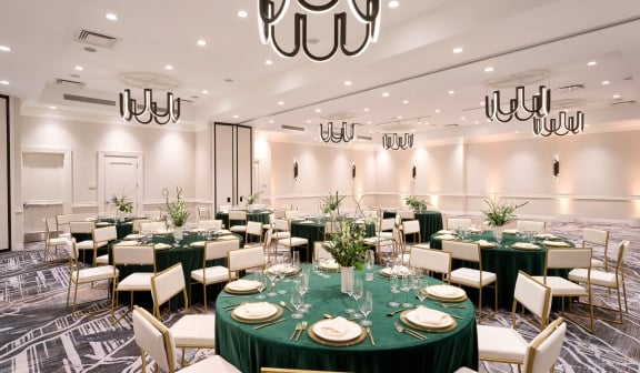 Large meeting venue ready for service at Hotel Clio