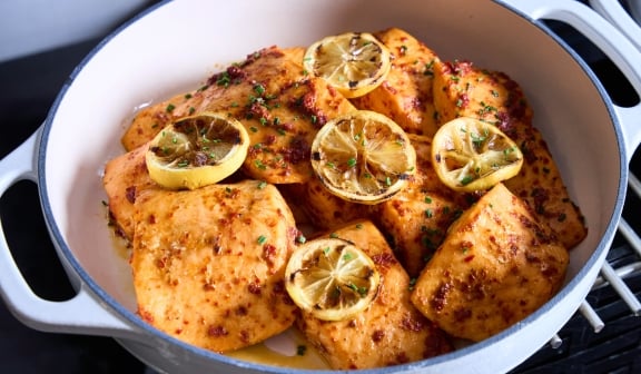 Close up of some freshly prepared food at Hotel Clio